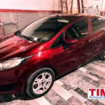 Ford Fiesta rojo - pulido