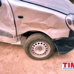 Renault Kangoo gris reparaci&oacute;n - chapa y pintura - Igualacion color